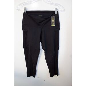 NEW‎ Popflex Pocketed Mesh Black Leggings Size 2
